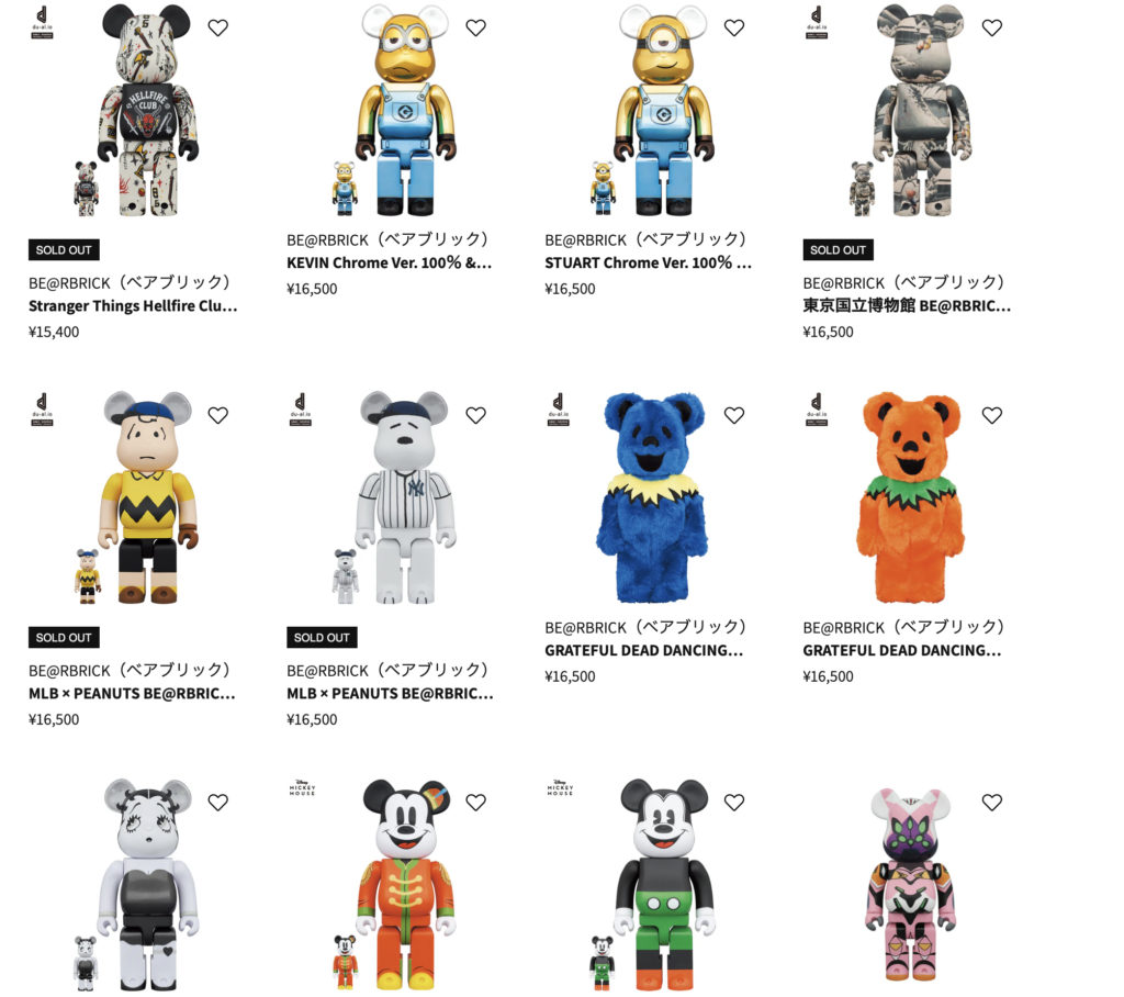 ベアブリック　どこで売ってる